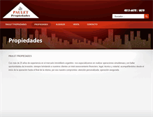 Tablet Screenshot of pauletpropiedades.com.ar